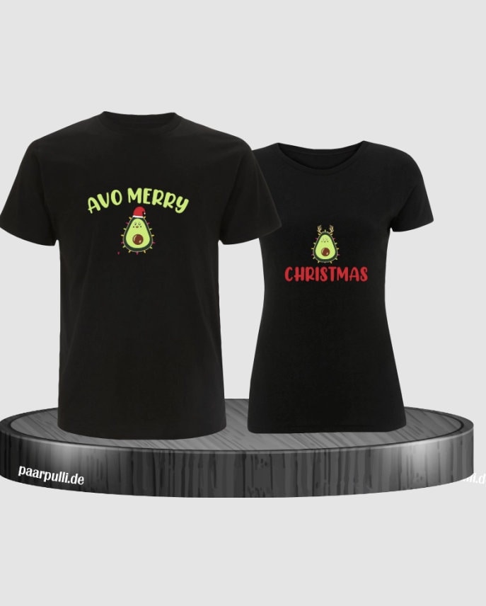 Avo Merry Christmas T-Shirt von Paarpulli