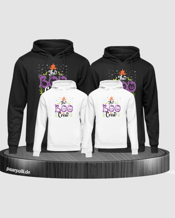 Boo Crew Hoodies Familienlook von Paarpulli