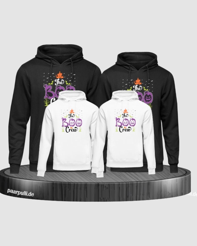 Boo Crew Hoodies Familienlook von Paarpulli
