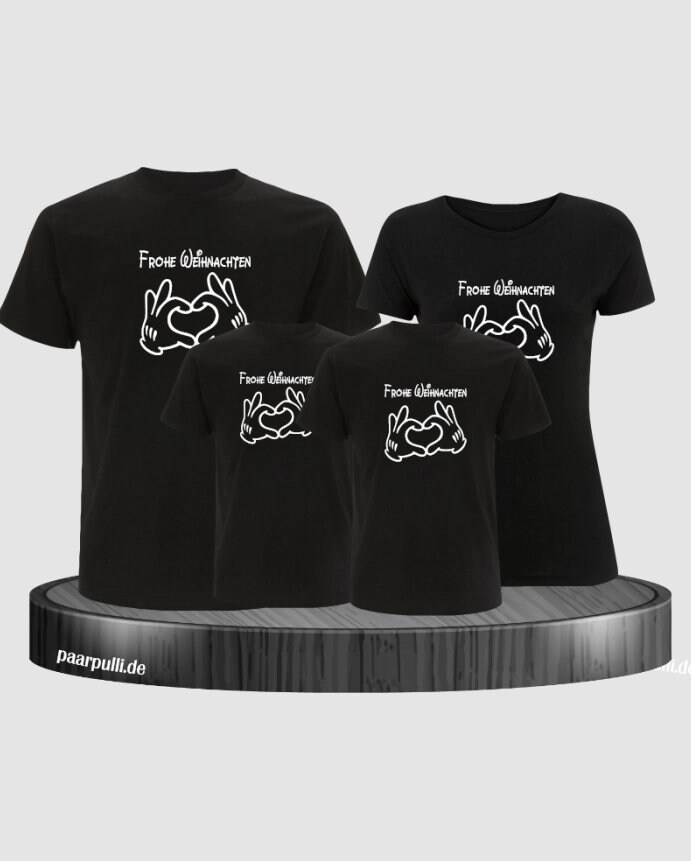 Frohe Weihnachten Familienlook T-Shirts von Paarpulli