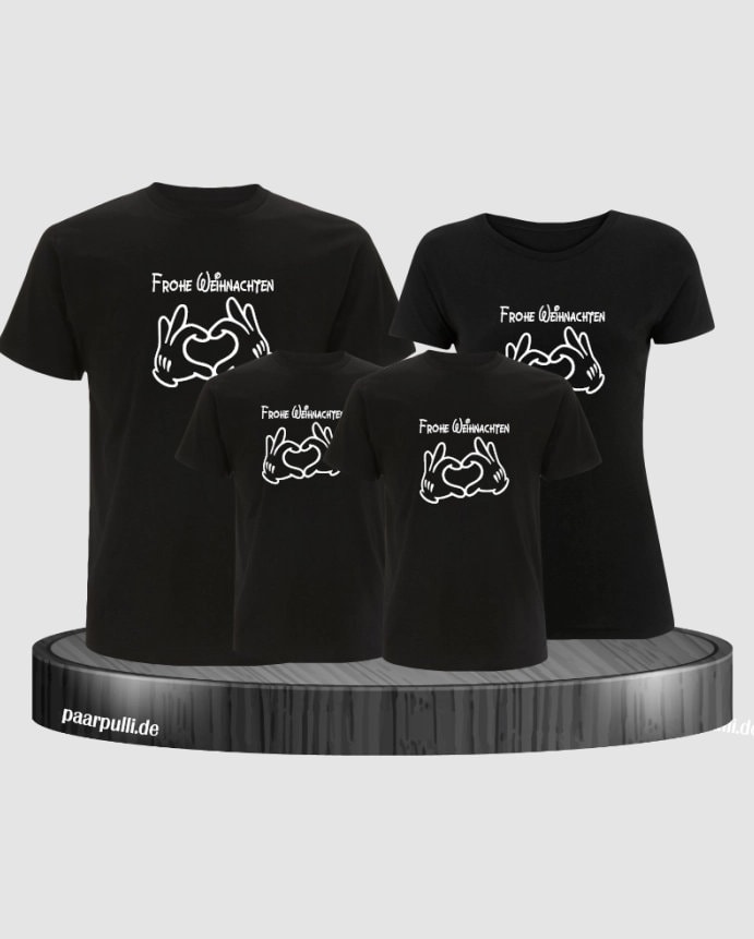 Frohe Weihnachten Familienlook T-Shirts von Paarpulli