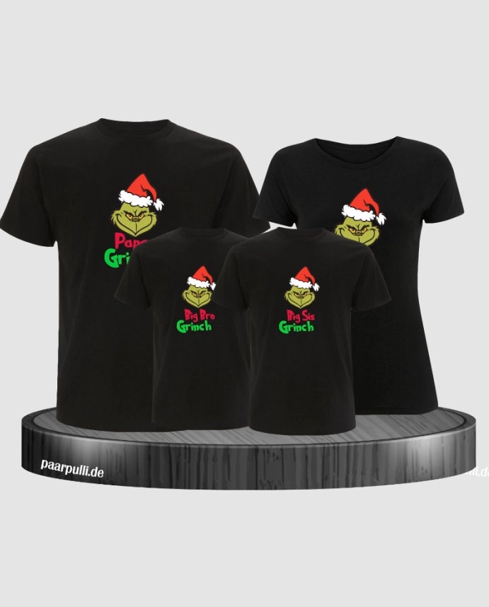 Grinch Family T-Shirts Familienlook von Paarpulli