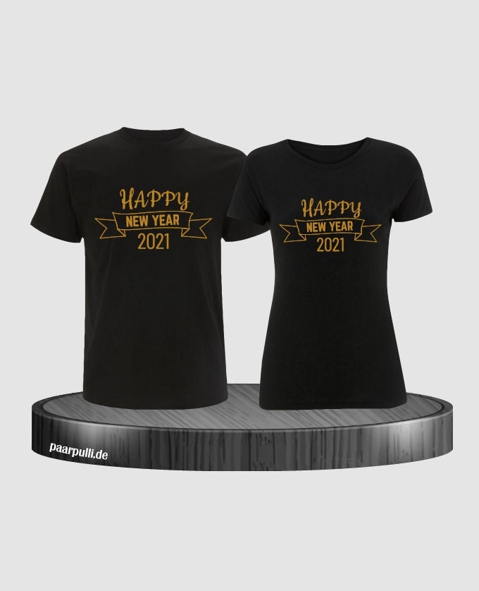 Happy New Year 2021 Partner T-Shirts von Paarpulli