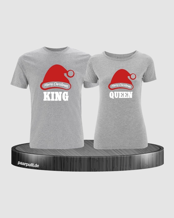 King Und Queen Weihnachten Partnerlook T-Shirts von Paarpulli