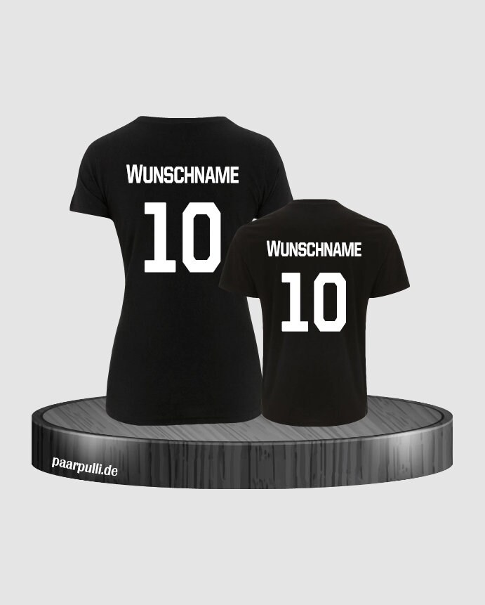 Mutter Und Sohn Shirt-Set Mit Wunschname von Paarpulli