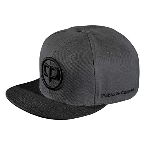 Pablo & Capone Snapback Cap - Anthracite on Black von Pablo & Capone