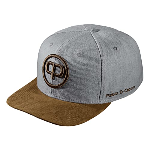 Pablo & Capone Snapback Cap - Grey & Suede von Pablo & Capone