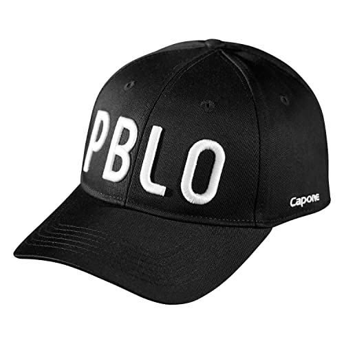 Pablo & Capone verstellbare Baseballkappe in Schwarz mit gebogenem Schirm von Pablo & Capone