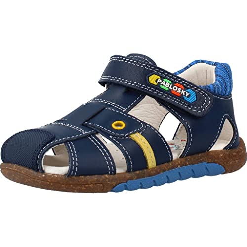 Pablosky Baby-Jungen 009521 Sandalen mit Absatz, Blau, 20 EU von Pablosky