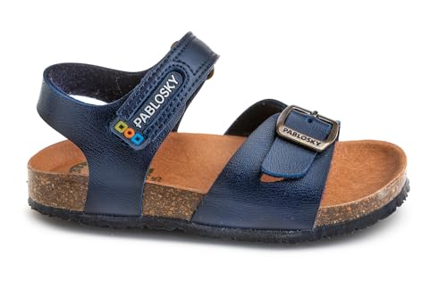 Pablosky Bio 516522 Sandale, blau, 37 EU Weit von Pablosky