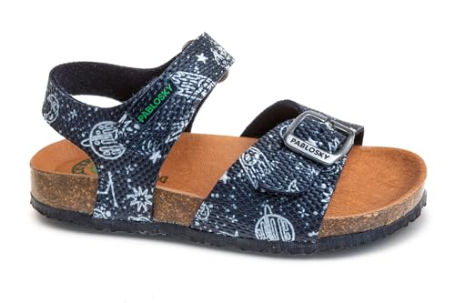 Pablosky Bio 517022 Sandale, blau, 34 EU Weit von Pablosky