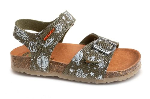 Pablosky Bio 517082 Sandale, grün, 32 EU Weit von Pablosky