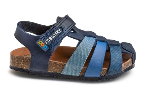 Pablosky Bio 517122 Sandale, blau, 30 EU Weit von Pablosky