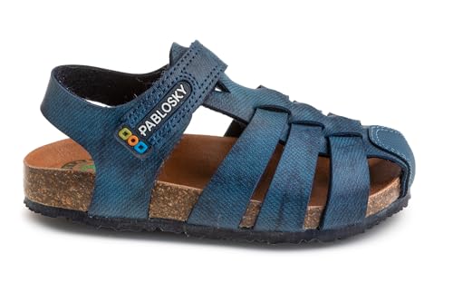 Pablosky Bio 517123 Sandale, blau, 24 EU Weit von Pablosky