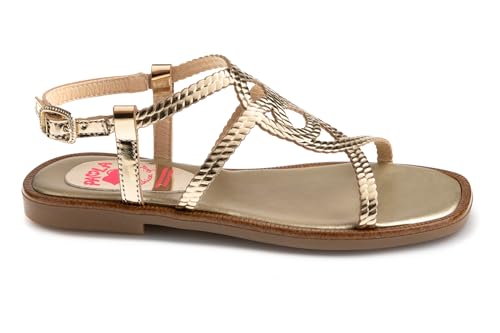 Pablosky Dalia 878480 Flache Sandale, Gold, 33 EU Pablosky Dalia 878480 Flache Sandale, Gold, 33 EU von Pablosky
