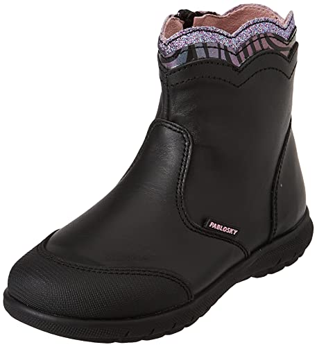 Pablosky Jungen Mädchen 021410 Ankle Boot, Schwarz, 20 EU von Pablosky