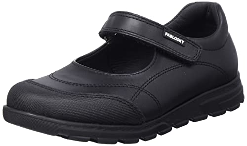 Pablosky Jungen Mädchen 334210 Spangenschuhe, Schwarz (Negro Negro), 27 EU von Pablosky