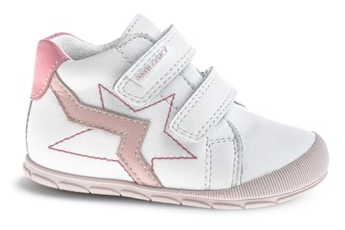 Pablosky Jungen Mädchen Ziggy 059607 Mode-Stiefel, weiß, 18 EU Weit von Pablosky