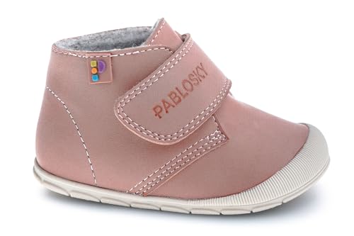 Pablosky Jungen Mädchen Ziggy 059974 Mode-Stiefel, Rosa, 19 EU Weit von Pablosky