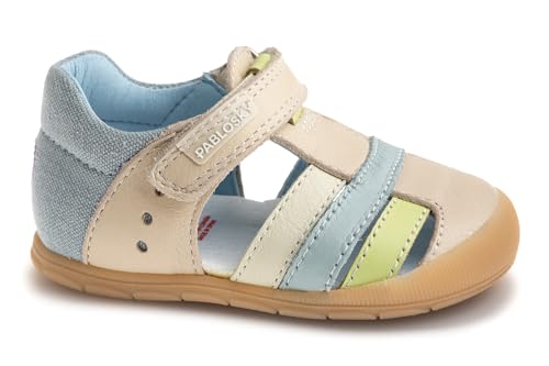 Pablosky Jungen Unisex Kinder Ziggy 049930 Sandale, beige, 22 EU Weit von Pablosky
