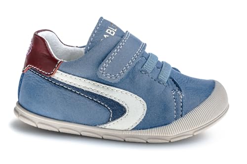Pablosky Jungen Unisex Kinder Ziggy 060244 Sneaker, blau, 18 EU Weit von Pablosky