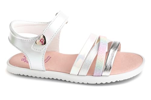 Pablosky Quilate 443400 Flache Sandalen, weiß, 26 EU Weit von Pablosky