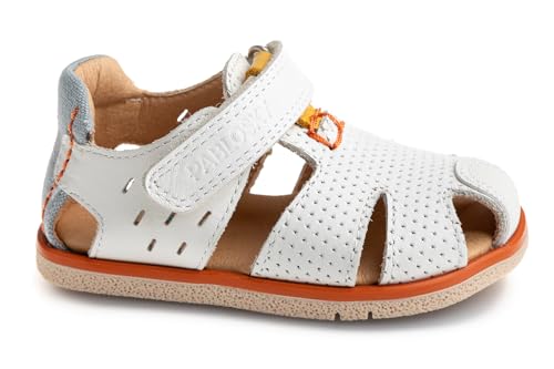 Pablosky Quizz 055000 Sandalen, weiß, 24 EU Weit von Pablosky