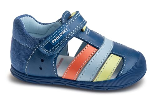 Pablosky Ziggy 049910 Sandale, blau, 18 EU Weit von Pablosky