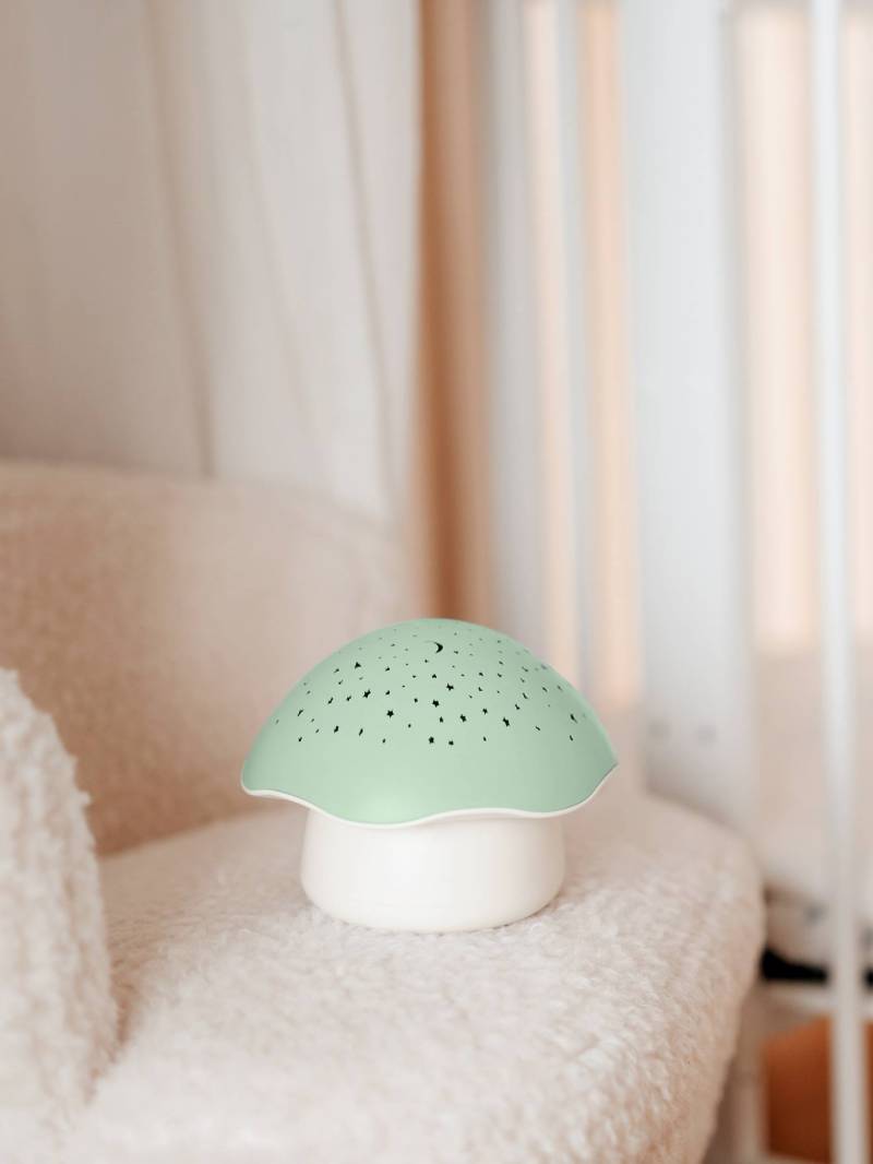 Musikalisches Nachtlicht mit Sternenprojektion Champignon PABOBO salbei von Pabobo