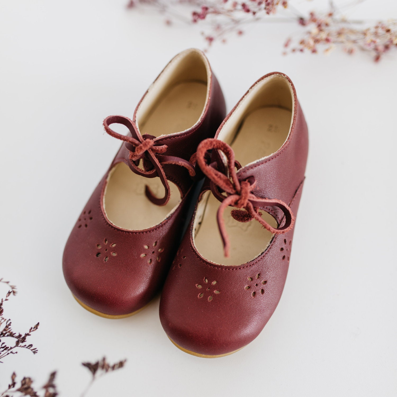 Nu Blume - Baby Mädchen Booties, Braune Leder Kleinkind Jungen Winter Stiefel Winterstiefel Nu Blume - Baby Mädchen Booties, Braune Leder Kleinkind Jungen Winter Stiefel Winterstiefel von PabucunNU
