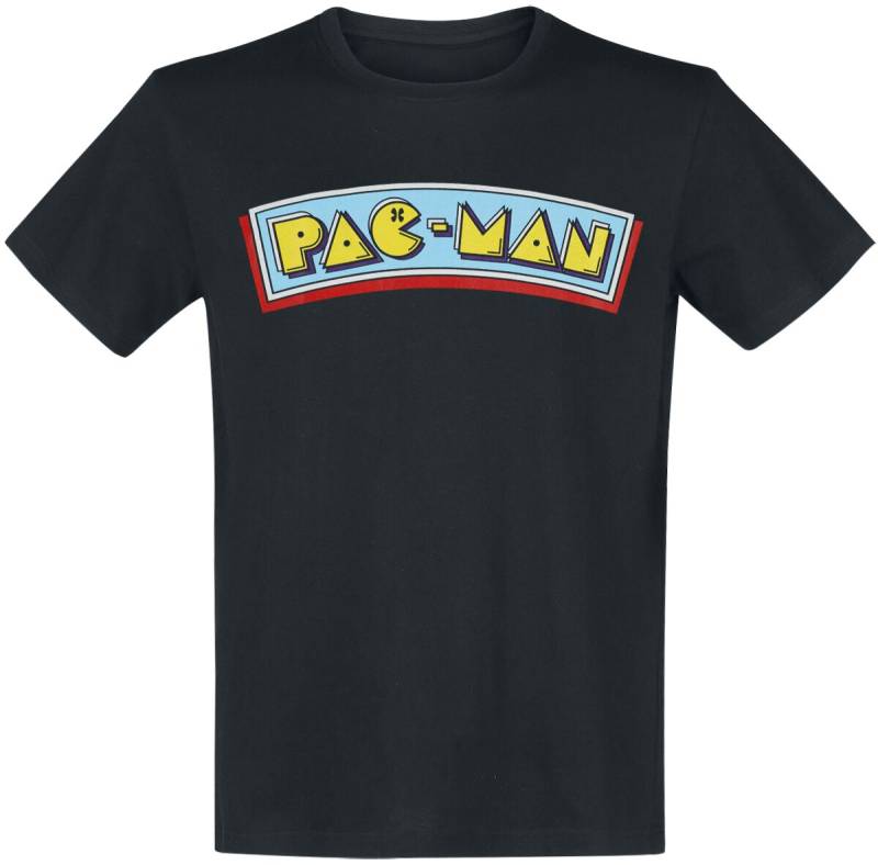 Pac-Man Logo T-Shirt schwarz in XXL von Pac-Man