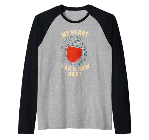 Pacemaker My Heart Has A New Beat Retro Herren Chirurgie Recover Raglan Pacemaker My Heart Has A New Beat Retro Herren Chirurgie Recover Raglan von Pacemaker Patient Recover After Hospital Surgery