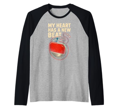 Pacemaker My Heart Has A New Beat Retro Herren Chirurgie Recover Raglan Pacemaker My Heart Has A New Beat Retro Herren Chirurgie Recover Raglan von Pacemaker Patient Recover After Hospital Surgery