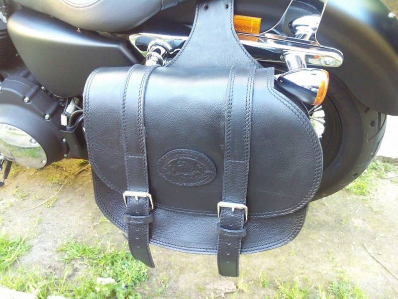 Cod. Bisaccia 107/Mod. Sporty - 60 Liter, Mit Zusätzlicher Aussparung Für Den Pfeil, Verstellbarer Sattel Aus 4 Mm Leder. Hergestellt in Italien von PachProduction