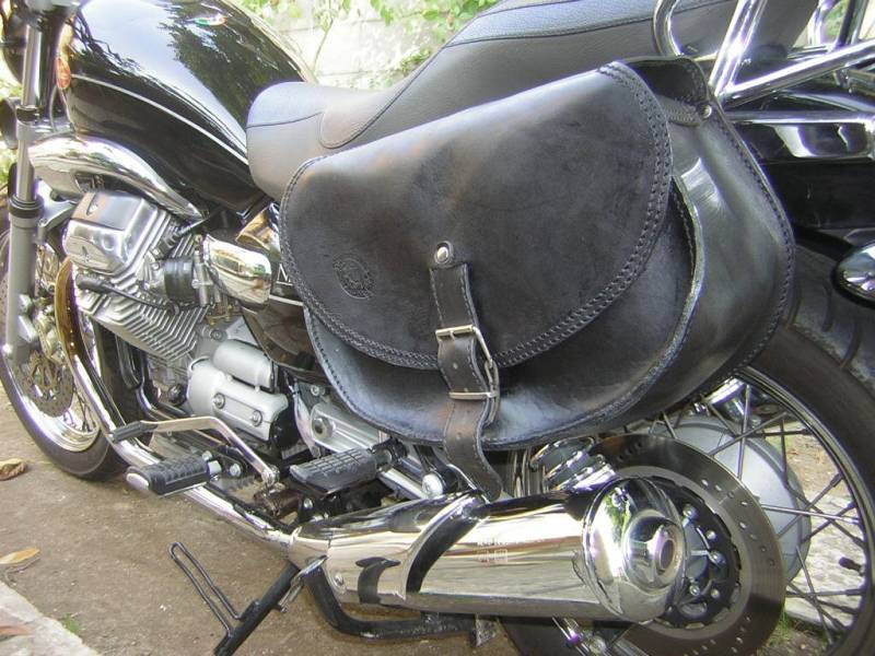 Code Bisaccia 105/Mod. Bom - Motocustom Harley Und Alles .. in 3, 5/4 Mm Leder. 44 Liter. Hergestellt Italien von PachProduction
