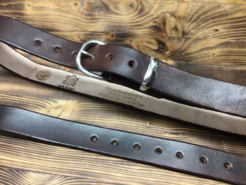Gürtel Aus Pflanzlich Gegerbtem Leder Dicke 3, 5 Mm. Breite cm. Ledergürtel Made in Italy von PachProduction