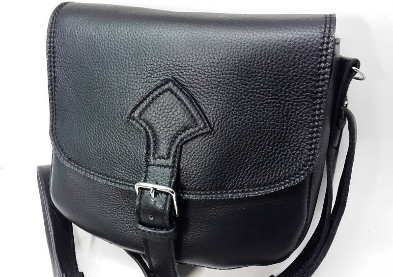Mod. Attila Damen Umhängetasche Aus Leder Lady Lederhandtasche Made in Italy von PachProduction
