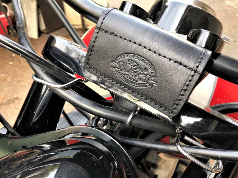 Telepass-Halter Aus 2 Mm Dickem Amphibienleder. Hergestellt in Italien von PachProduction