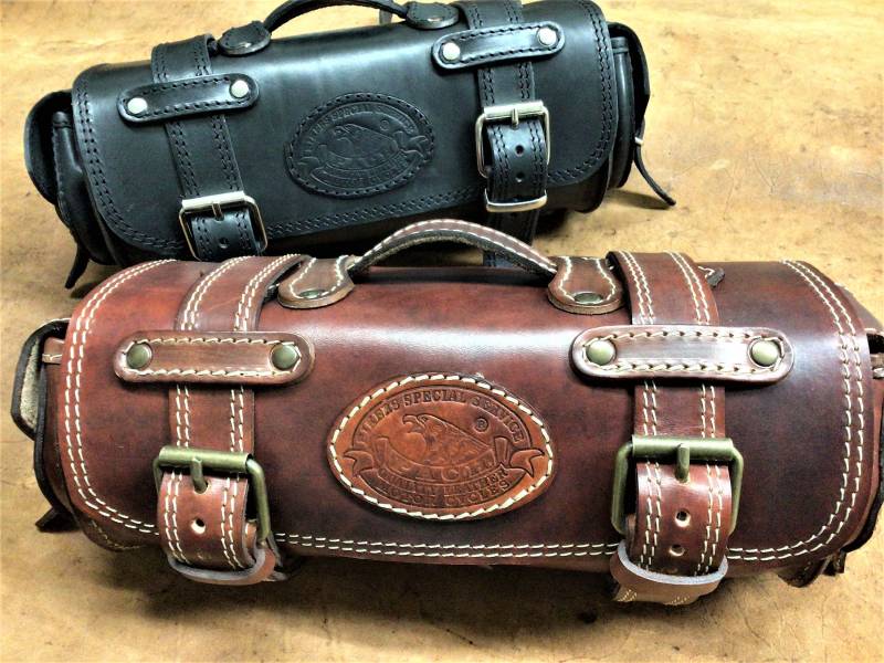 Trike Code 015/Mod. Mini - Liter 10 Leder Reisetasche 4 Mm. Auf Dem Hinteren Rack Des Made in Italy Fahrrads Aufgebracht Werden von PachProduction