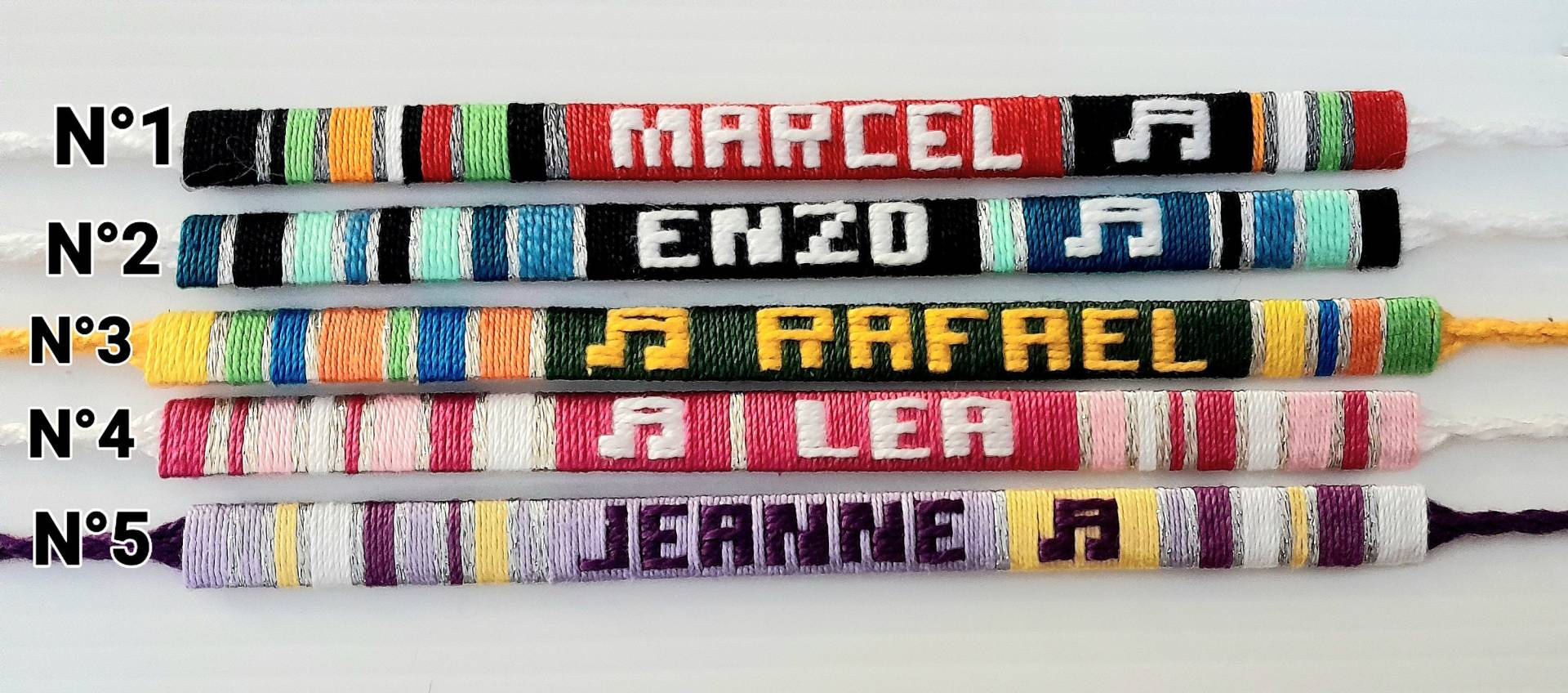 Personalisiertes Armband, Glücksarmband, Namensarmband, Personalisiertes Armband Großhändler, Baumwollarmband, Glücksbringer, Individuelles von PachamamaMundo