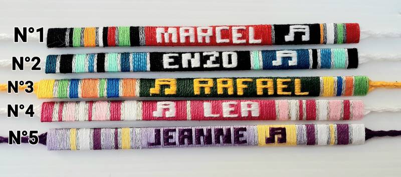 Personalisiertes Armband, Glücksarmband, Namensarmband, Personalisiertes Armband Großhändler, Baumwollarmband, Glücksbringer, Individuelles von PachamamaMundo