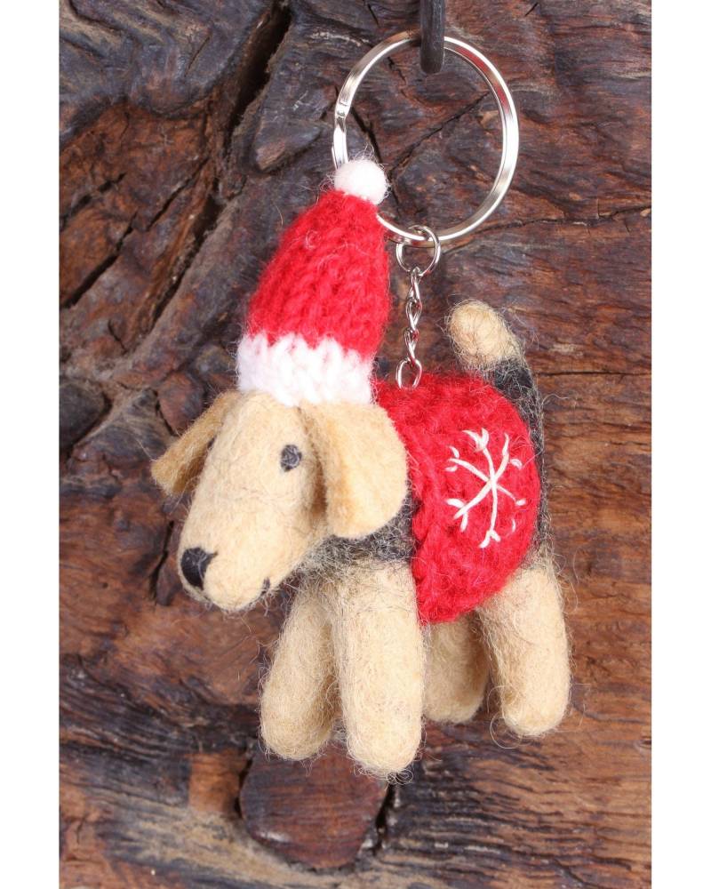 Süßer Schlüsselanhänger, Welsh Terrier Handtaschenanhänger, Handgemachtes Fair Trade Geschenk Aus 100% Wolle von PachamamaWoollies