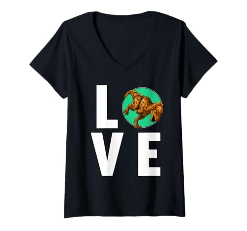 Damen Pachycephalosaurier Pachycephalosaurus T-Shirt mit V-Ausschnitt Damen Pachycephalosaurier Pachycephalosaurus T-Shirt mit V-Ausschnitt von Pachycephalosaurier Pachycephalosaurus Tier Shop