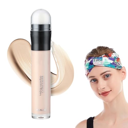 Concealer Stick mit vollständiger Abdeckung | Gesichts-Make-up für alle Hauttypen, Make-up für das Gesicht zur Aufhellung der Augen, Schönheitsstab für Foundation mit Kissen Pacienjo von Pacienjo