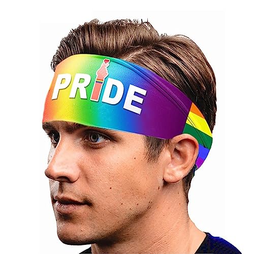 Haarband mit Alphabet-Druck, Kostü , Festival | breites Stirnband Pride Festival Zubehör für Fotografie, Performance Pacienjo von Pacienjo