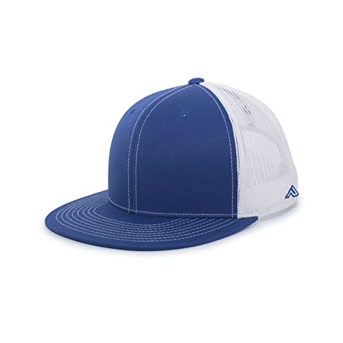 Pacific Headwear Unisex-Erwachsene D-Serie Trucker Snapback Cap, Königsblau/Weiß/Königsblau, Einheitsgröße von Pacific Headwear