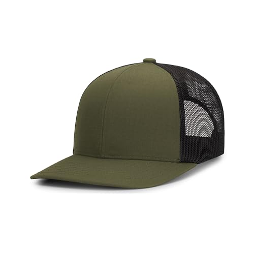 Pacific Headwear Unisex-Erwachsene Multicam Trucker Snapback Cap, Ranger Green/Lt Charcoal/Ranger Green, Einheitsgröße von Pacific Headwear