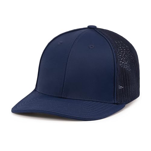 Pacific Headwear Unisex-Erwachsene Trucker Flexfit Cap Kappe, Baseballkappe, Navy/Navy, Small-Medium Pacific Headwear Unisex-Erwachsene Trucker Flexfit Cap Kappe, Baseballkappe, Navy/Navy, Small-Medium von Pacific Headwear