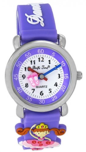 Pacific Time 20039 – Armbanduhr Kinder, Armband Silikon Violett von Pacific Time