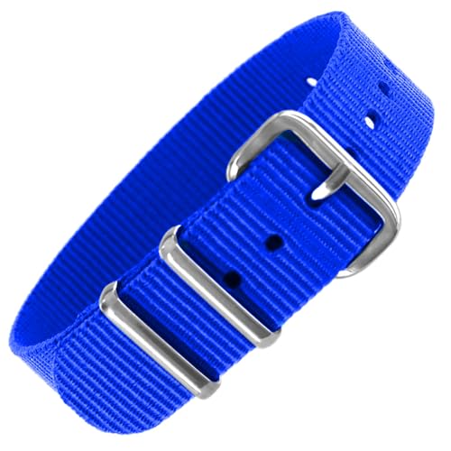 Pacific Time First Wechsel Armband Durchzugsband Uhrenarmband Ersatz Band Textil Dornschließe Sport Royalblau 10039 Pacific Time First Wechsel Armband Durchzugsband Uhrenarmband Ersatz Band Textil Dornschließe Sport Royalblau 10039 von Pacific Time